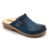 leon damen lederclogs modell 360 blau