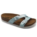 leon damen lederschuhe-4030-türkis