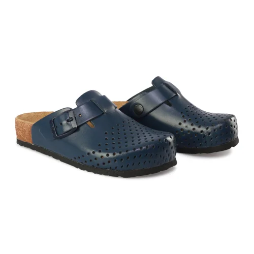 lederclogs fÜr kinder blau 4800 5