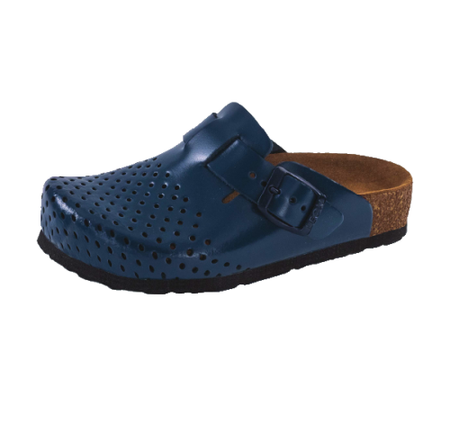 lederclogs fÜr kinder blau 4800