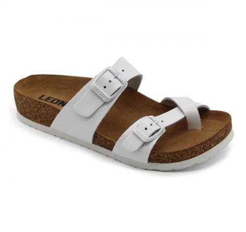 leon damen lederhausschuhe-4040-weiss