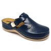 leon damen lederclog 900 blau