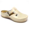 leon damen lederclog 900 beige