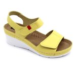 1080 leon damen sandalen gelb