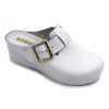 leon damen lederclogs 1024 weiß