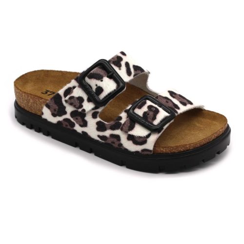 leon damen ledeschuhe sliper 6013 weiß1